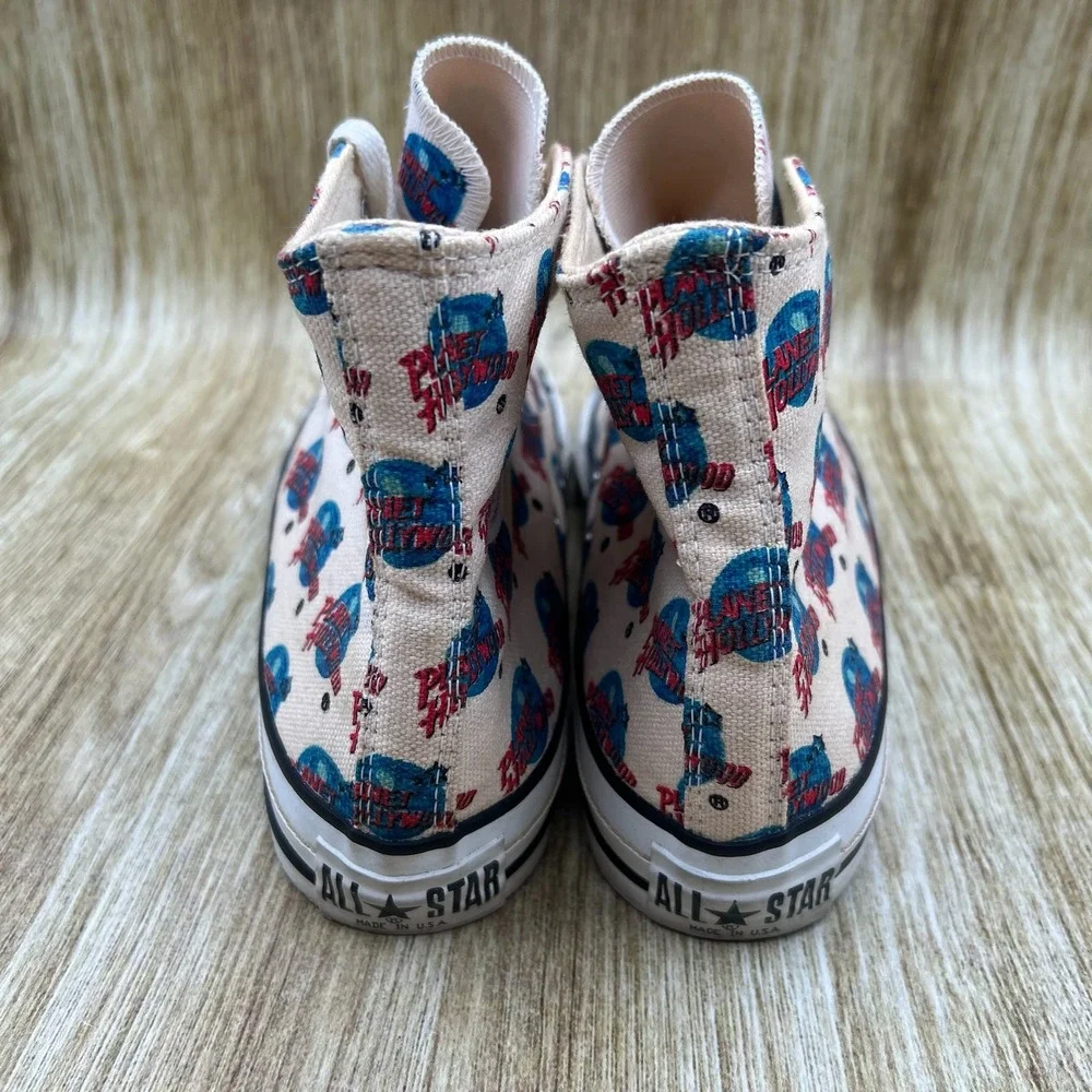 Converse All Star Planet Hollywood Mens Size 5.5 Womens 7.5 High Top Made In USA - Picture 4 of 10